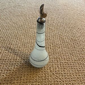 Glass opaque oil flask